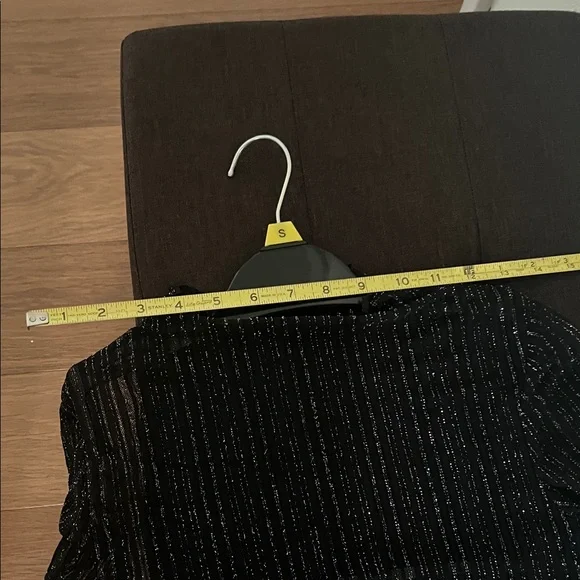 #*096**Sexy Black Glitter See Through Mini Dress - Picture 5 of 7